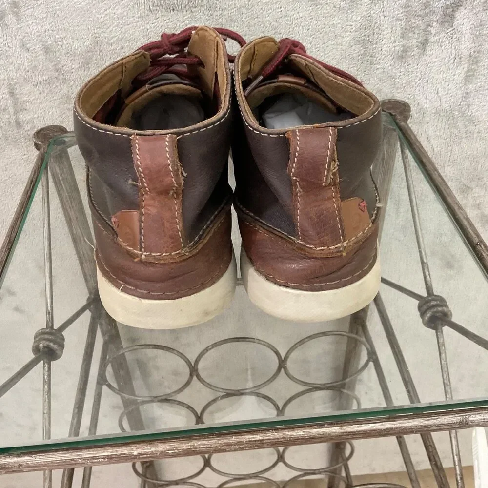 Collection by Clarks 15770 Leather Men’s 9.5 Lace Up Brown Desert Chukka Boots